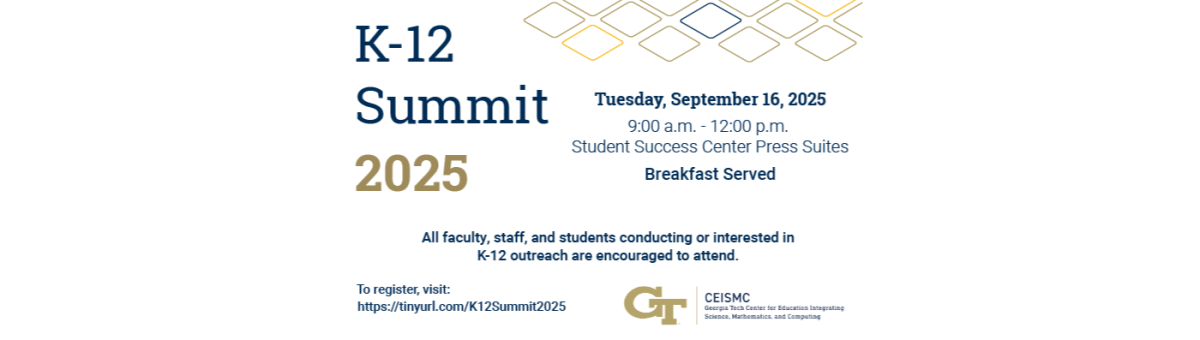 K-12 Summit will be held Sept. 16, 2025. 